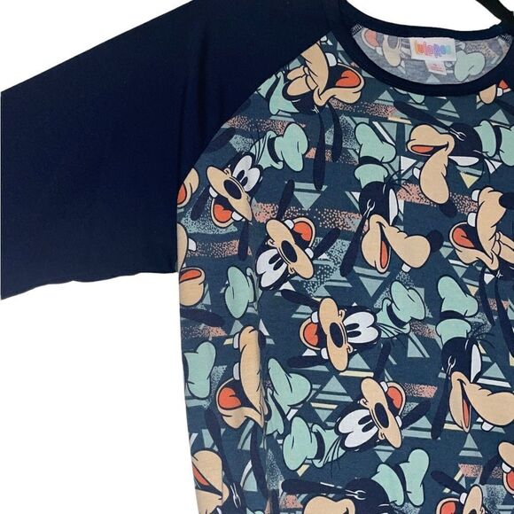 LuLaRoe Womens Small Randy Tee Disneys Goofy Hard To Find Print Athleisure Comfy - Picture 2 of 14